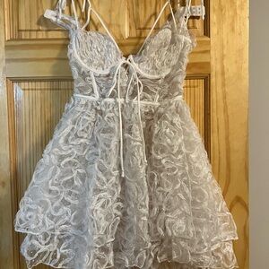 For Love And Lemons White Lace Dress
